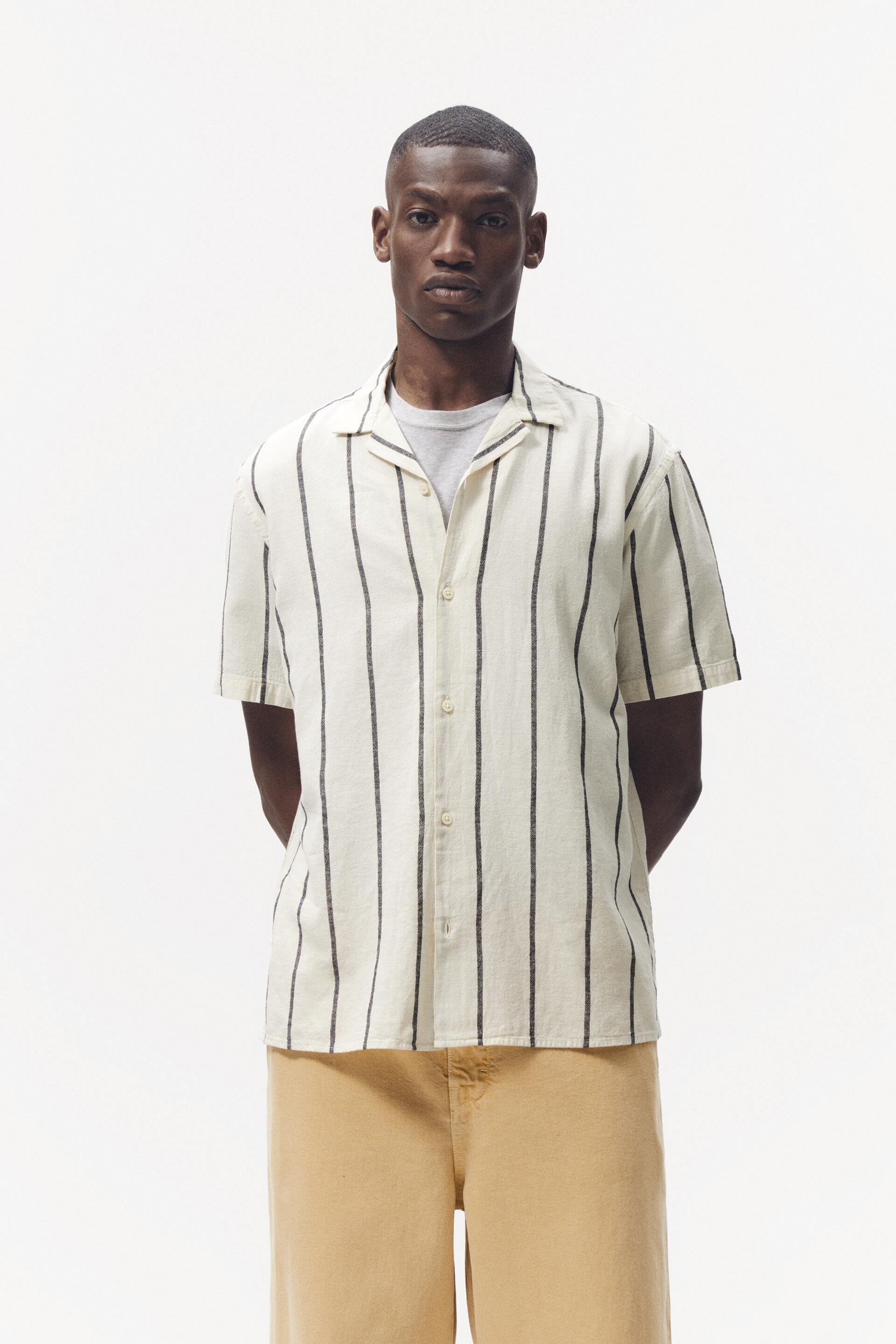

Рубашка мужская ZARA 01413037 бежевая XL (доставка из-за рубежа), 01413037