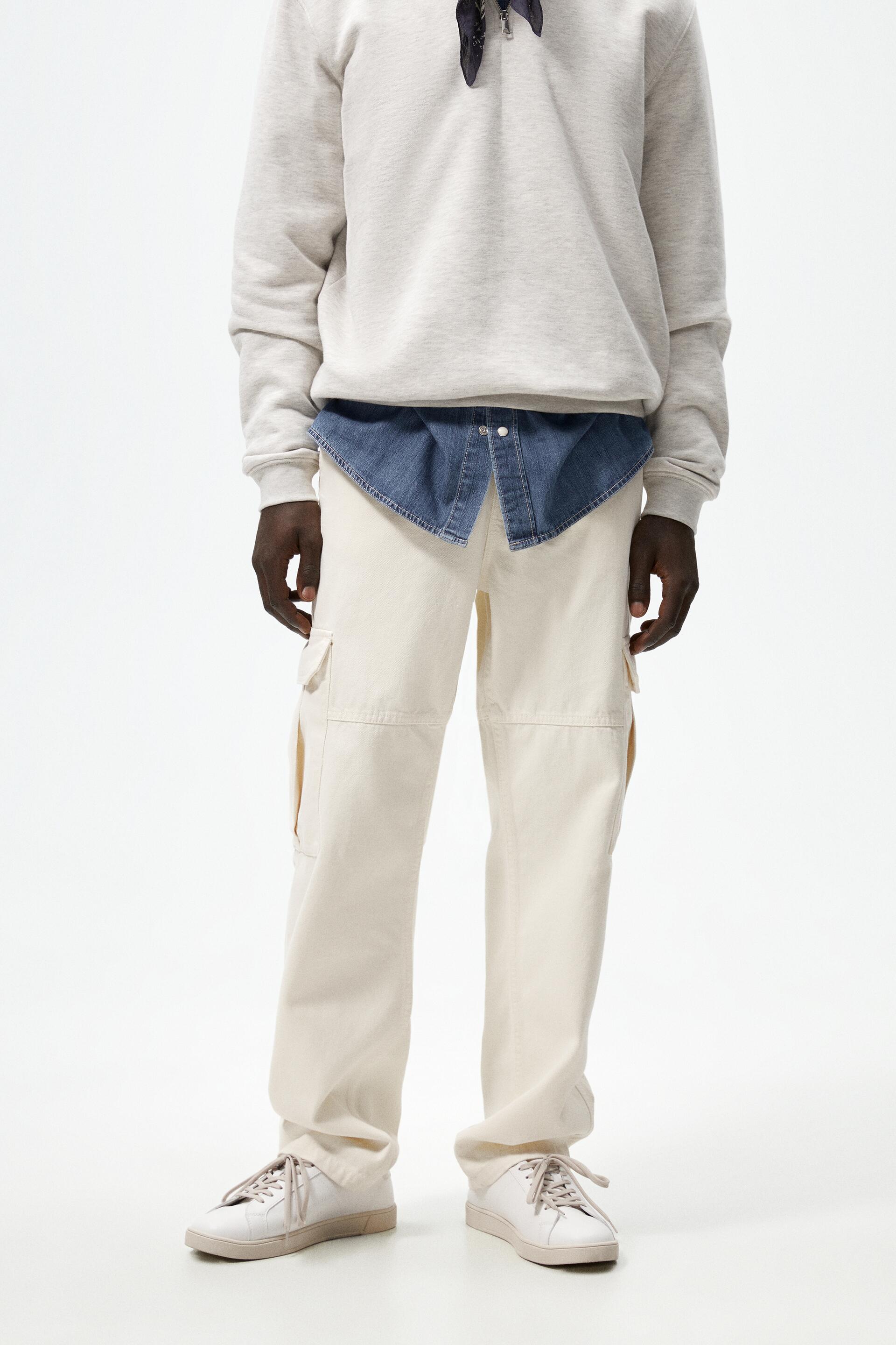 

Брюки мужские ZARA 01300310 белые 40, 01300310