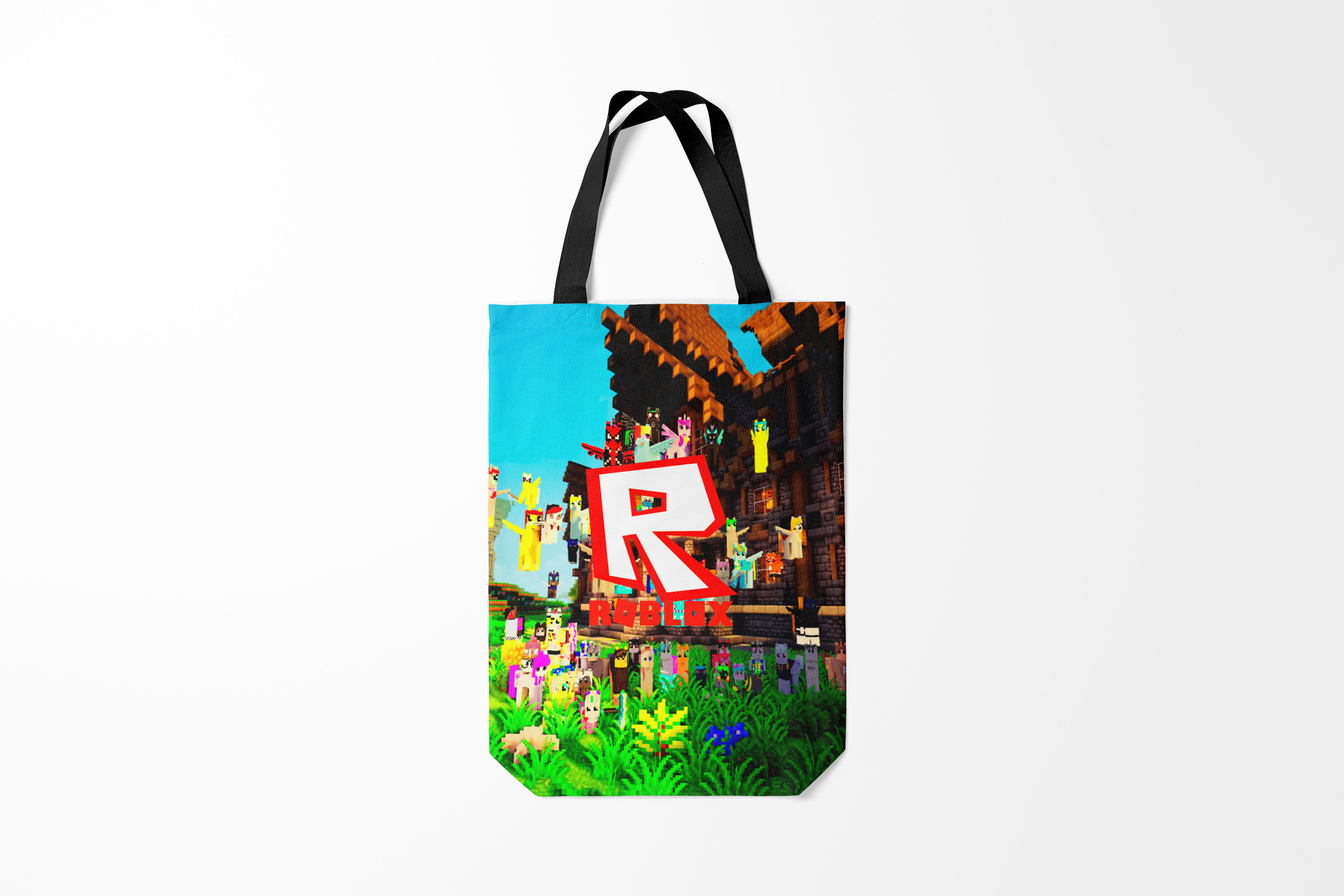 

Сумка шoппер унисекс Burnettie Roblox, голубой, Roblox