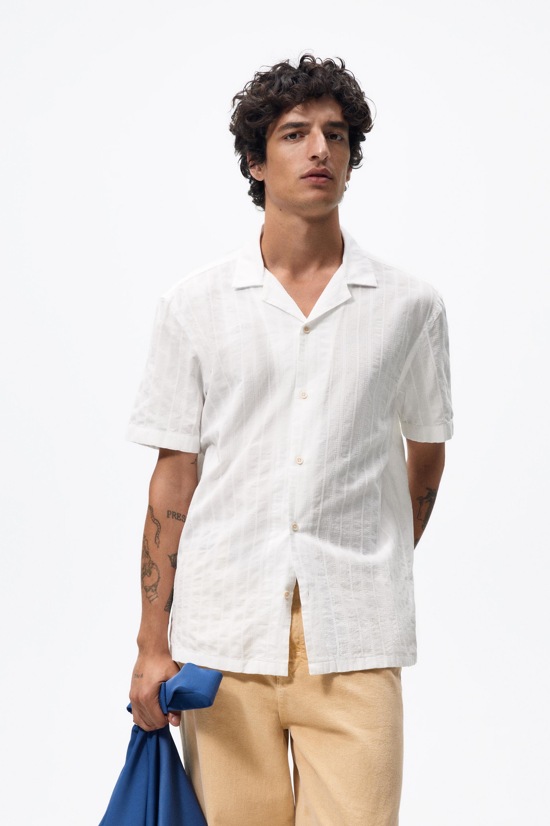 

Рубашка мужская ZARA 01300079 белая XL, 01300079