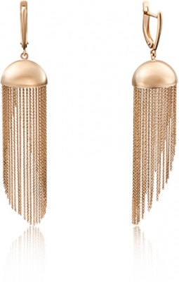 

Серьги из красного золота PLATINA jewelry 02-3634-00-000-1110-48, 02-3634-00-000-1110-48