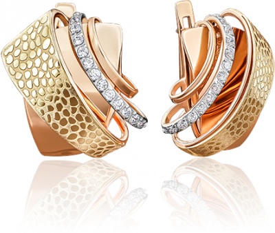 

Серьги из золота с фианитом PLATINA jewelry 02-3929-00-401-1113-59, 02-3929-00-401-1113-59