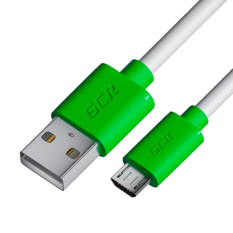 фото Кабель microusb gcr 3м 3a qc 3.0 для быстрой зарядки смартфона для samsung huawei honor
