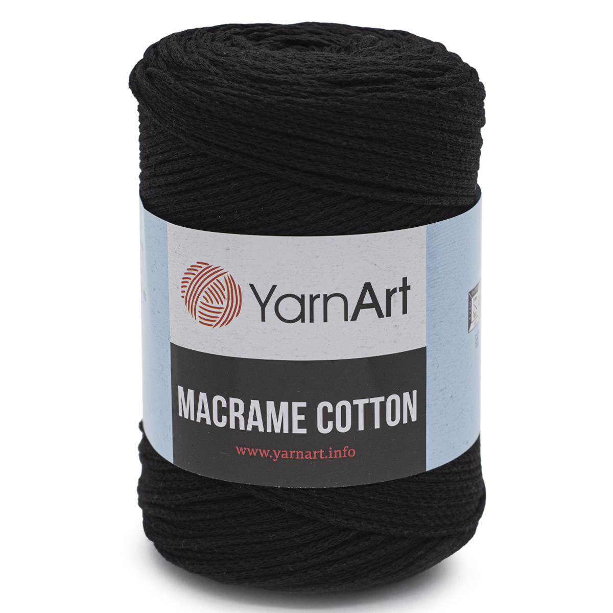 

Пряжа YarnArt Macrame Cotton, 250 г, 225 м хлопок, полиэстер 750 чёрный, 4 мотка, Черный