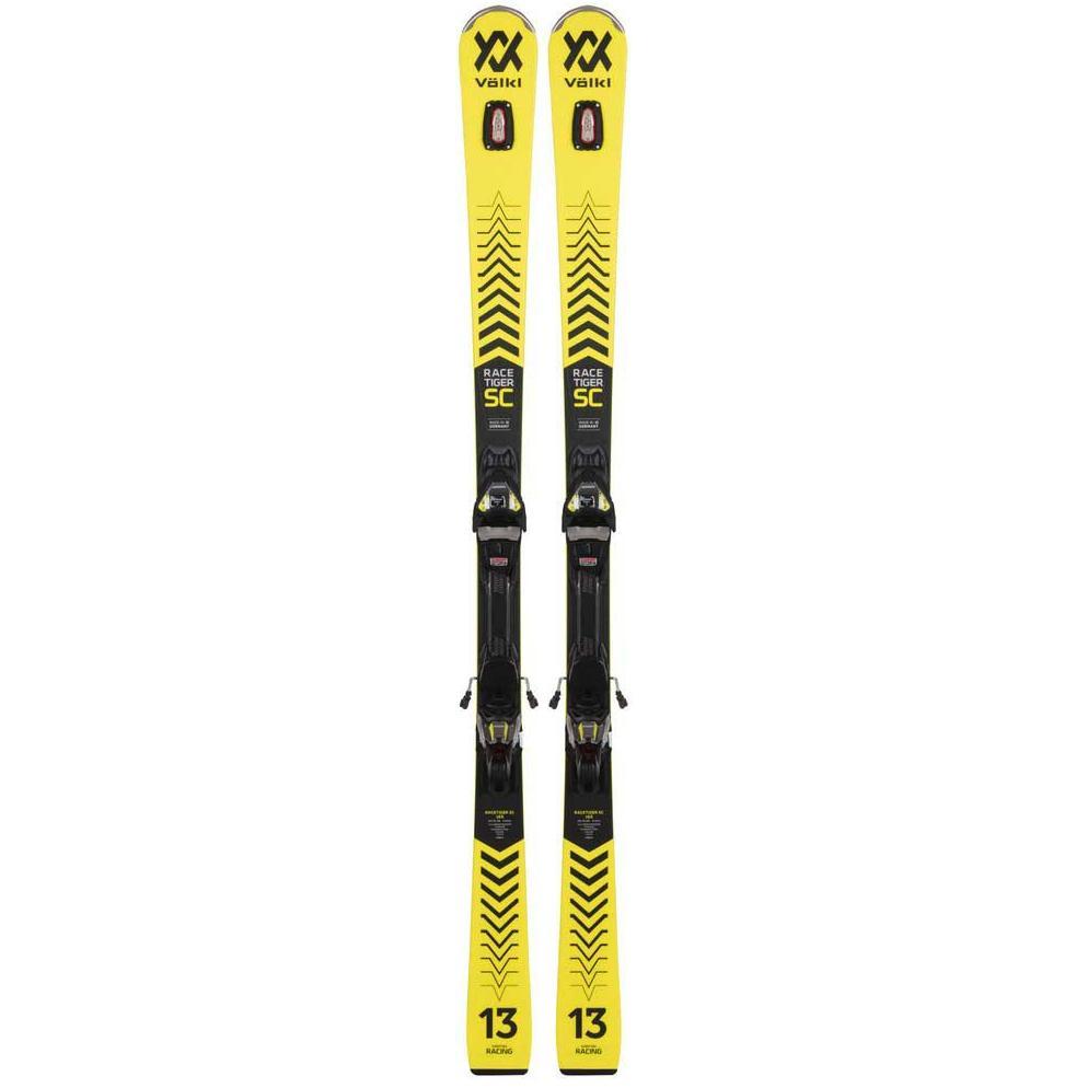 фото Горные лыжи volkl racetiger sc + vmotion 12 gw 2022 yellow, 170 см