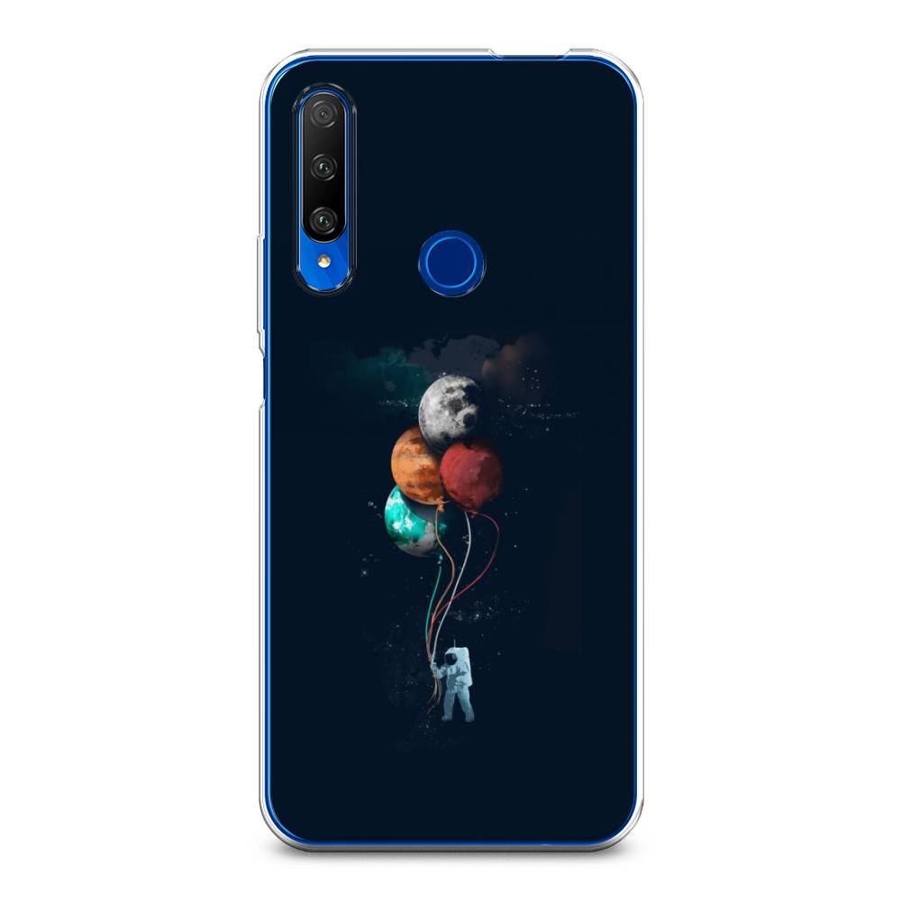 

Чехол на Huawei Honor 9X Premium "Космонавт с шариками", Разноцветный, 610650-4