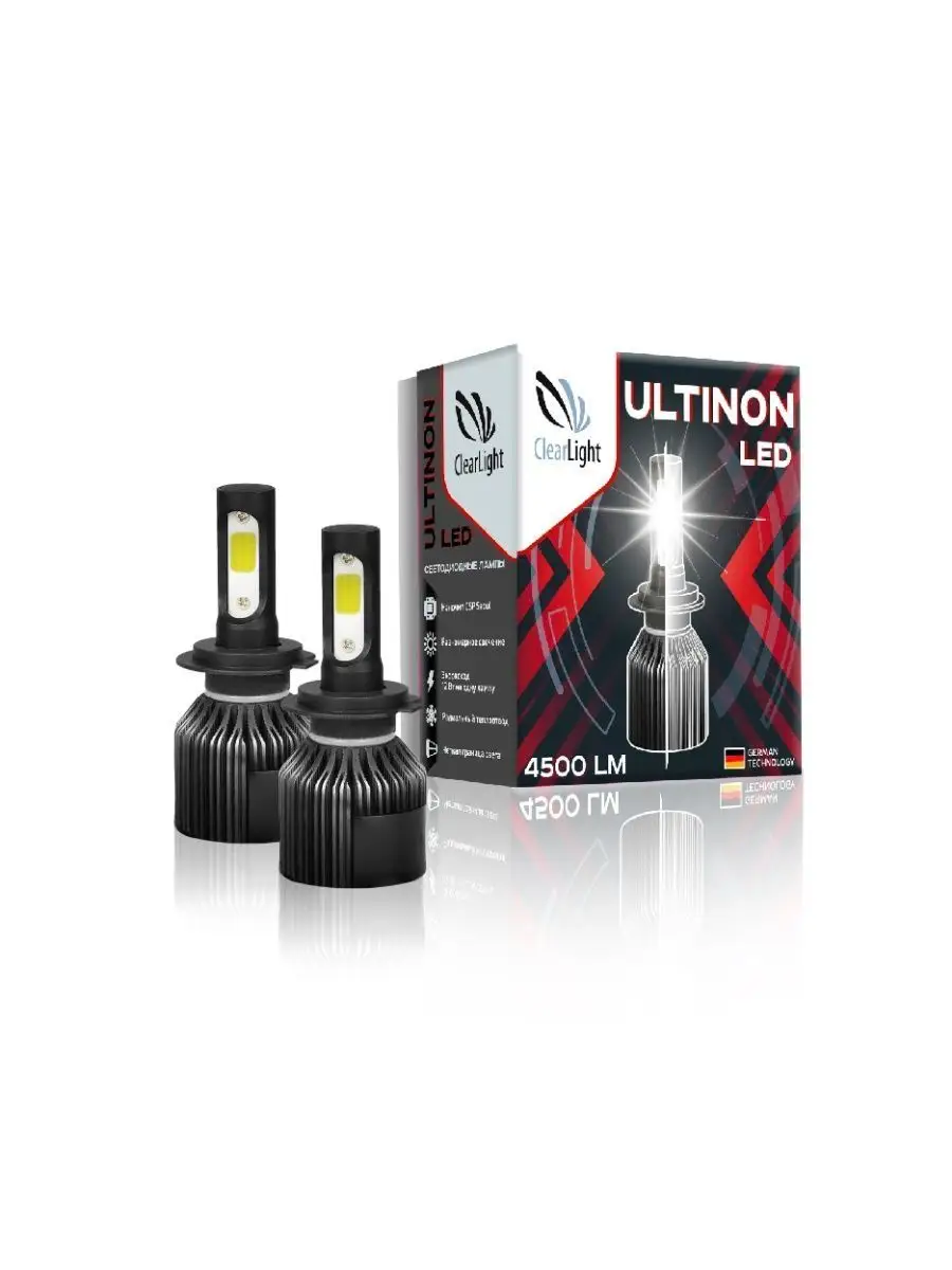 

Комплект ламп LED Ultinon H27 4500 lm 2шт 5000K