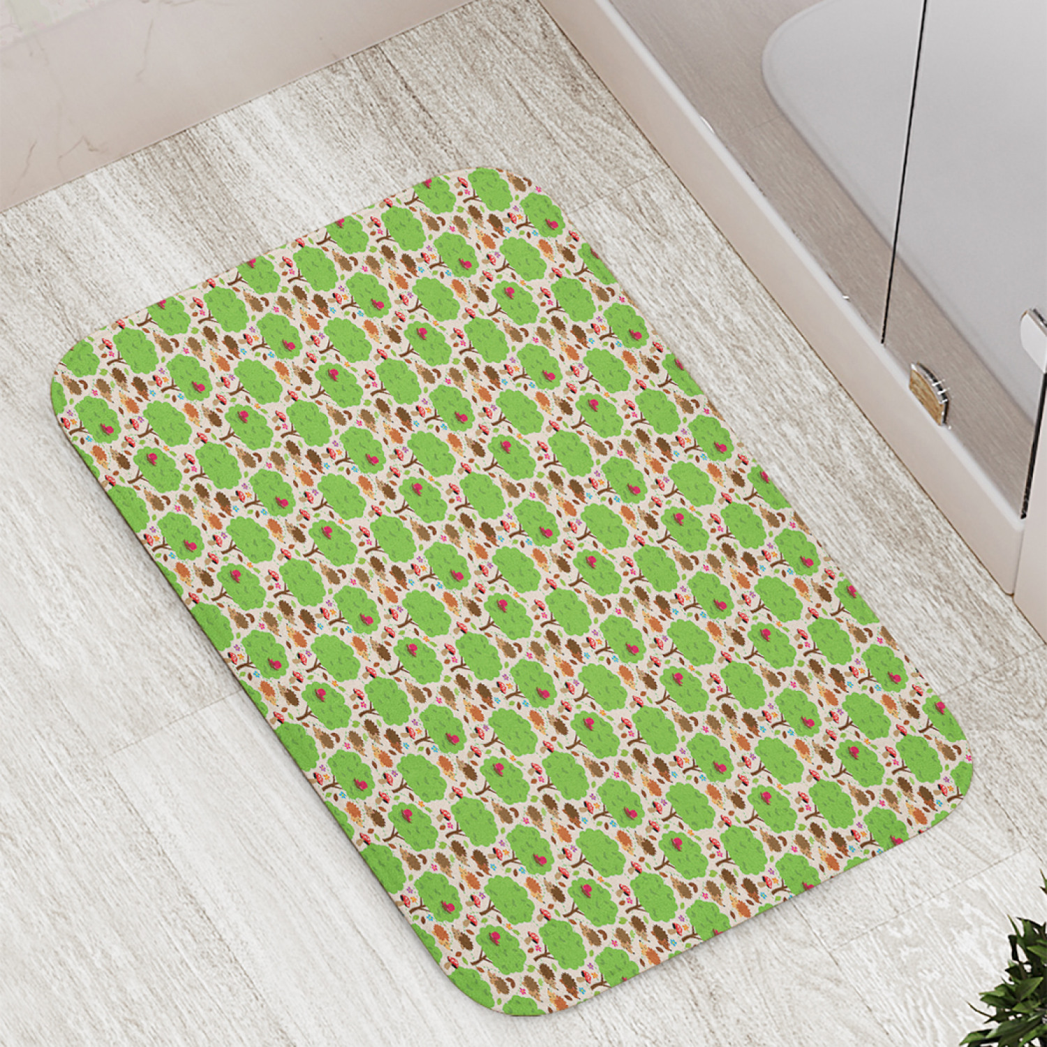 

Коврики для ванной и туалета bath_98884 Ежики в лесу JoyArty, Ежики в лесу