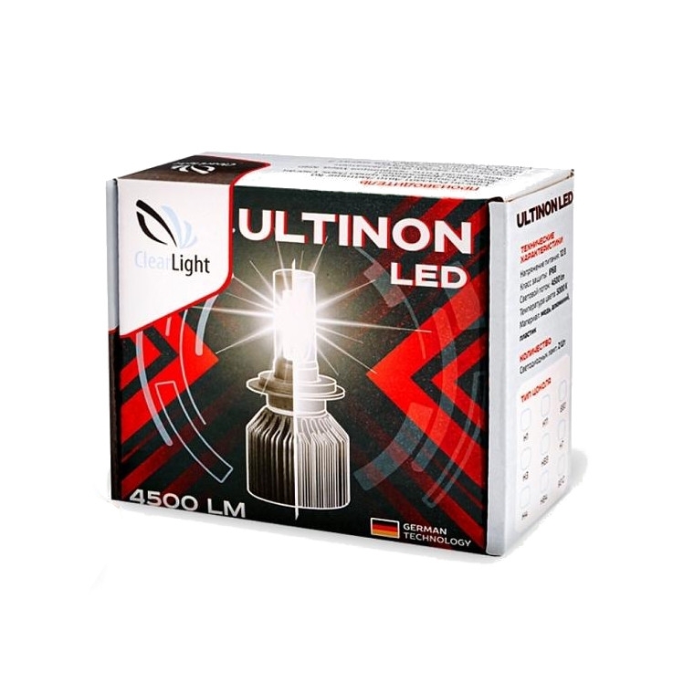 

Лампа светодиодная автомобильная ClearLight Ultinon H7 4500 lm