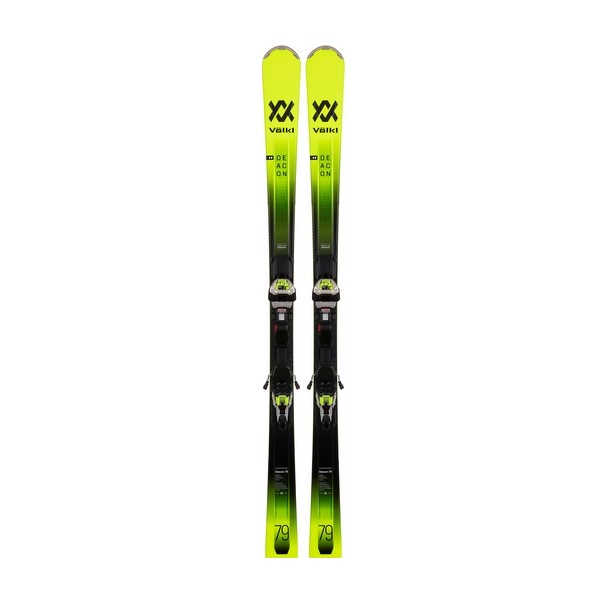 фото Горные лыжи volkl deacon 79 + ipt wr xl 12 tcx gw 2022 lime green/black, 170 см