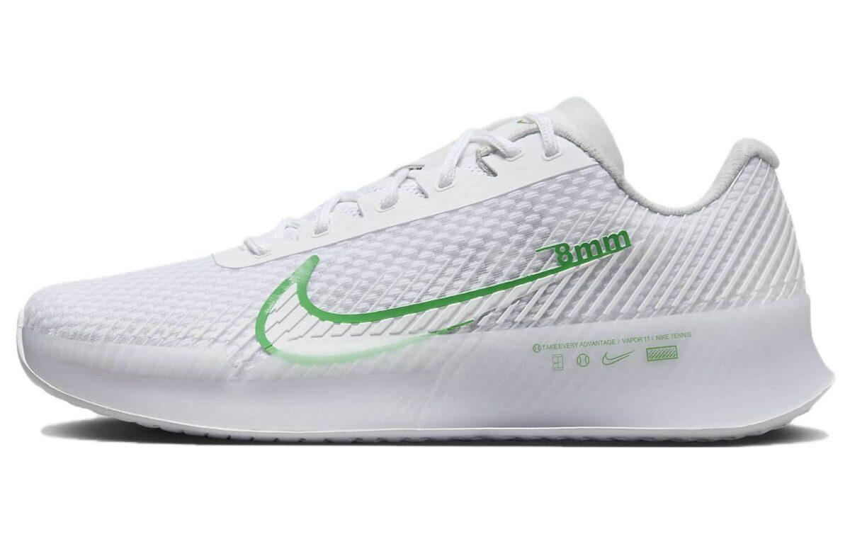 

Кроссовки унисекс Nike Air Zoom Vapor 11 белые 40 EU, Белый, Air Zoom Vapor 11