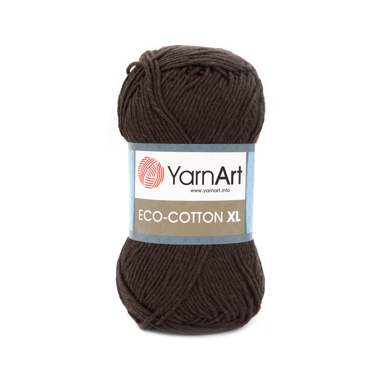 

Пряжа YarnArt Eco Сotton XL, 200 г, 220 м хлопок 777 темно-коричневый, 5 мотков