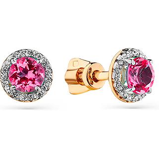 

Серьги из красного золота с фианитом Мастер Бриллиант 05-1-066-1601-011, 05-1-066-1601-011