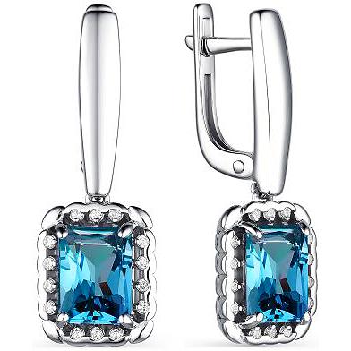 

Серьги из серебра с фианитом АЛЬКОР 02-2090_0НСЛ-00, 02-2090_0НСЛ-00