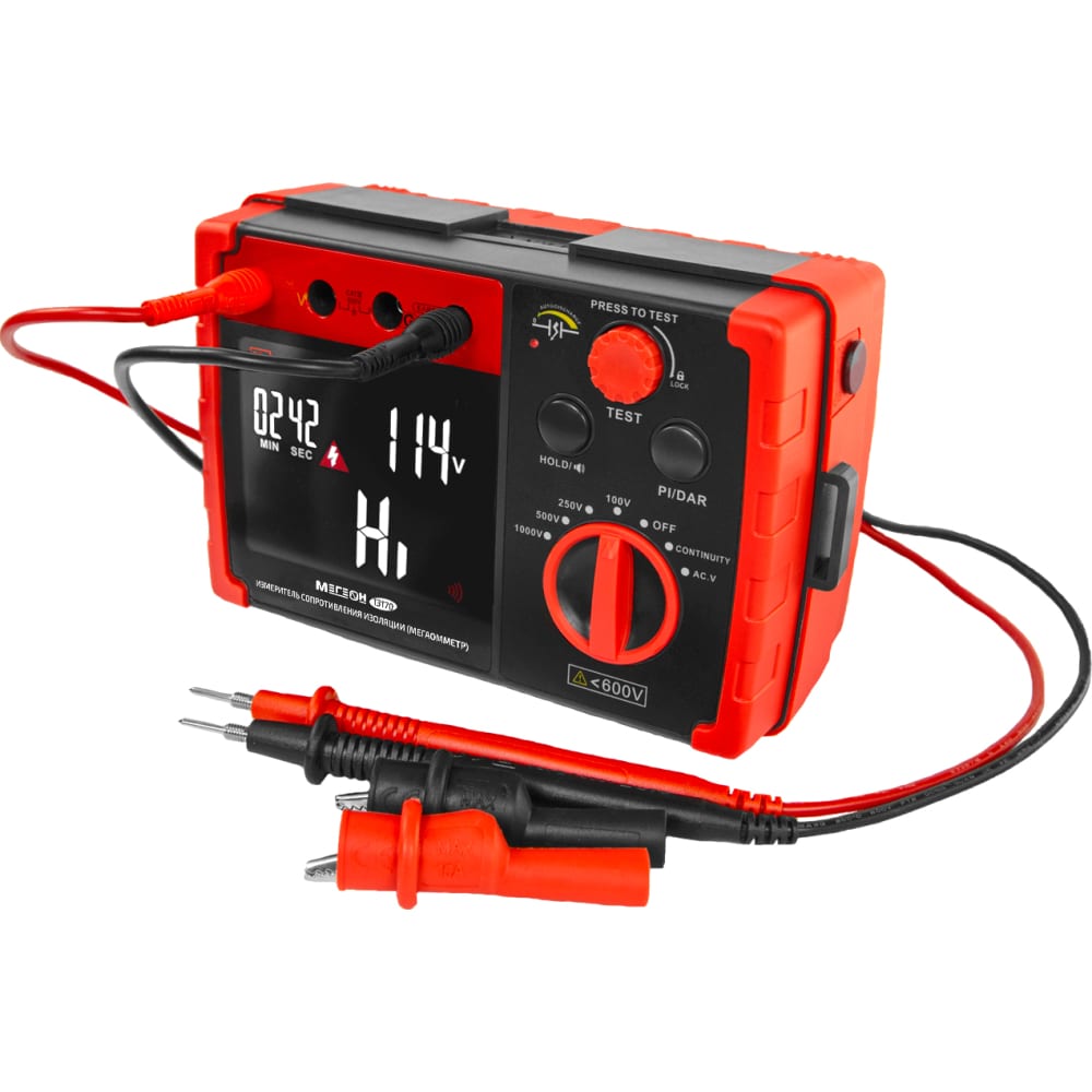 МЕГЕОН Измеритель сопротивления изоляции (мегаомметр) 13170 к0000038156