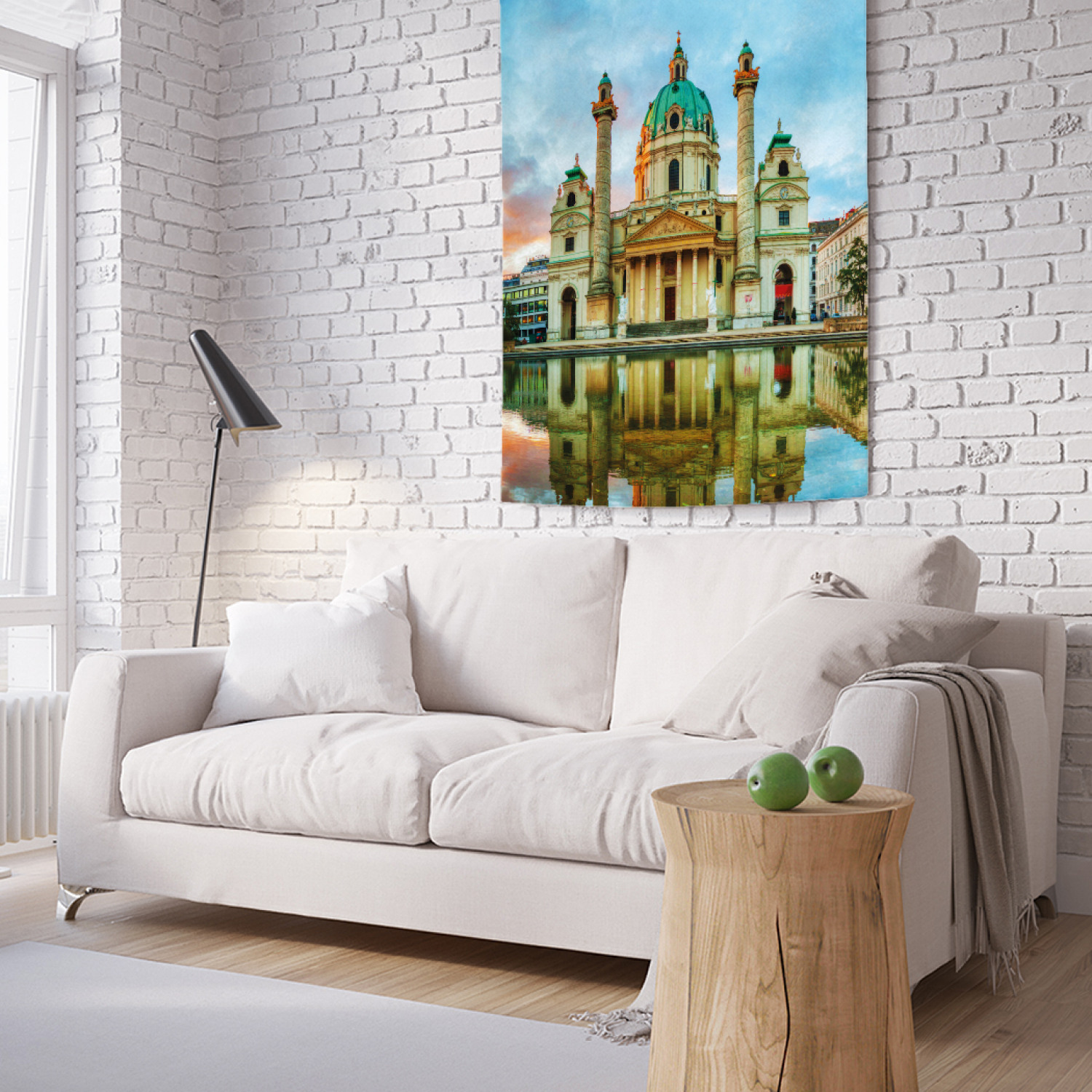 

Вертикальное фотопанно на стену JoyArty Храм на реке 100x150 см, Храм на реке