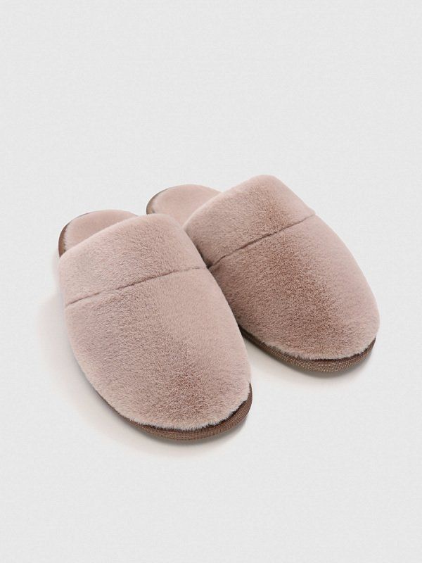 Тапочки женские ALEF 177-539 бежевые 36 RU