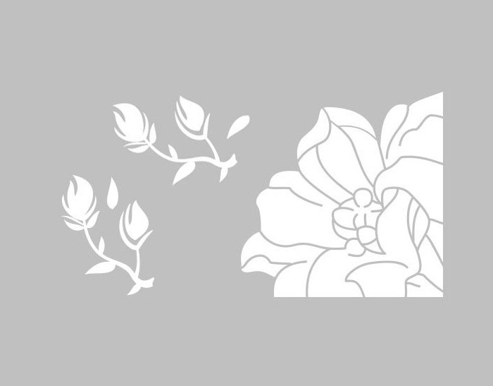

Интерьерная наклейка Олеандр, белый