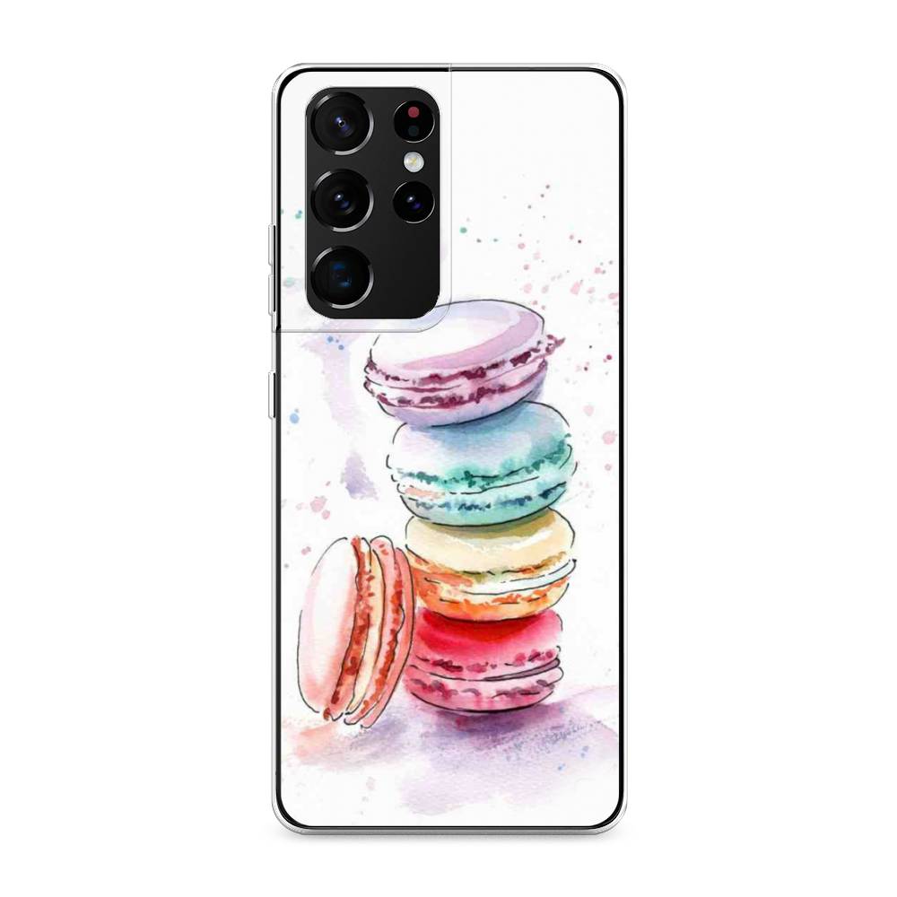 

Чехол Awog на Samsung Galaxy S21 Ultra / Самсунг S21 Ultra "Пирамидка макарони 2", Разноцветный, 2102250-10