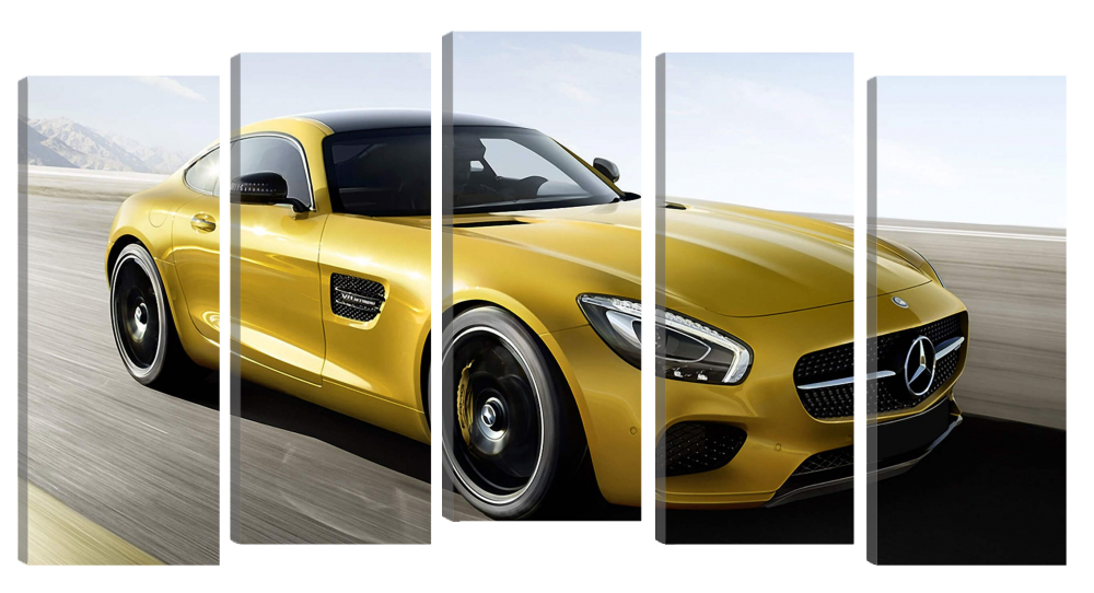 

Модульная картина Машина. Мерседес. В спальню, гостиную, зал, детскую. PR-1341 (133x76см)