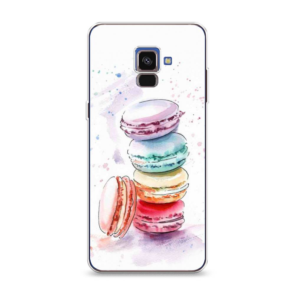 

Чехол Awog на Samsung Galaxy A8 2018 "Пирамидка макарони 2", Разноцветный, 25450-10