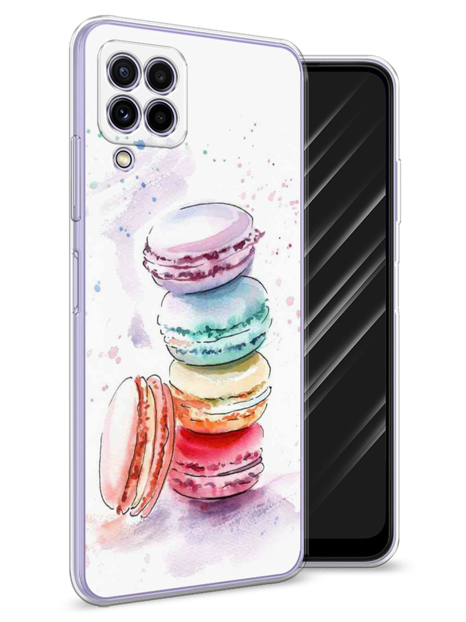 

Чехол Awog на Samsung Galaxy A22 / Самсунг A22 "Пирамидка макарони 2", Разноцветный, 2103150-10