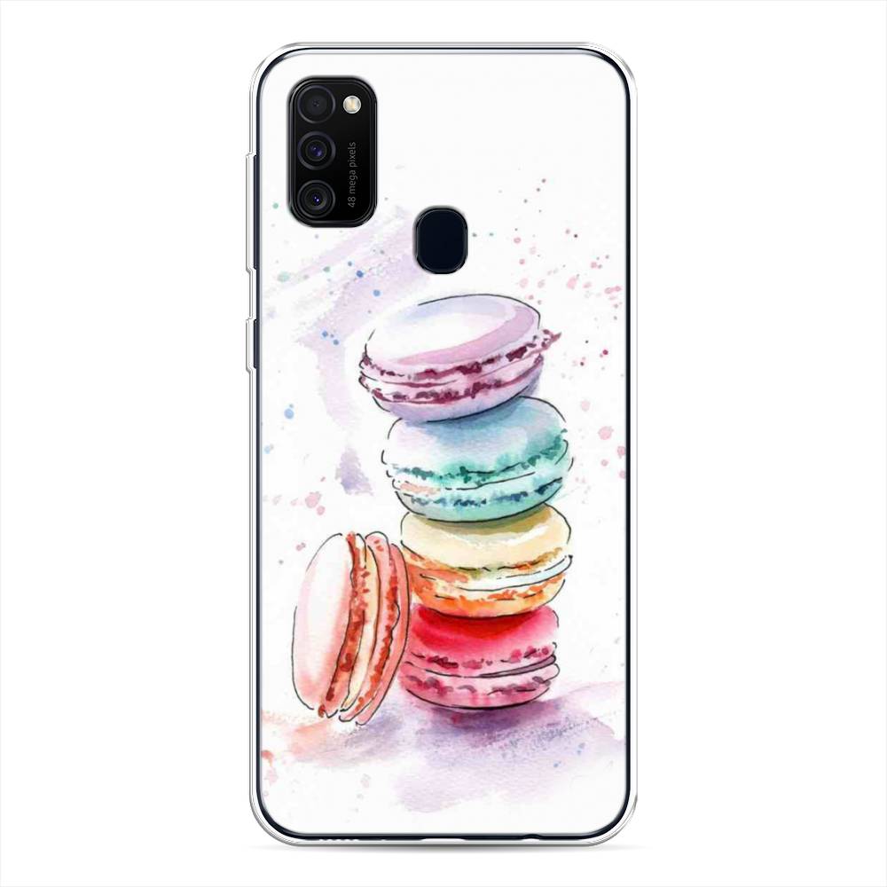 

Чехол Awog на Samsung Galaxy M21 "Пирамидка макарони 2", Разноцветный, 29750-10