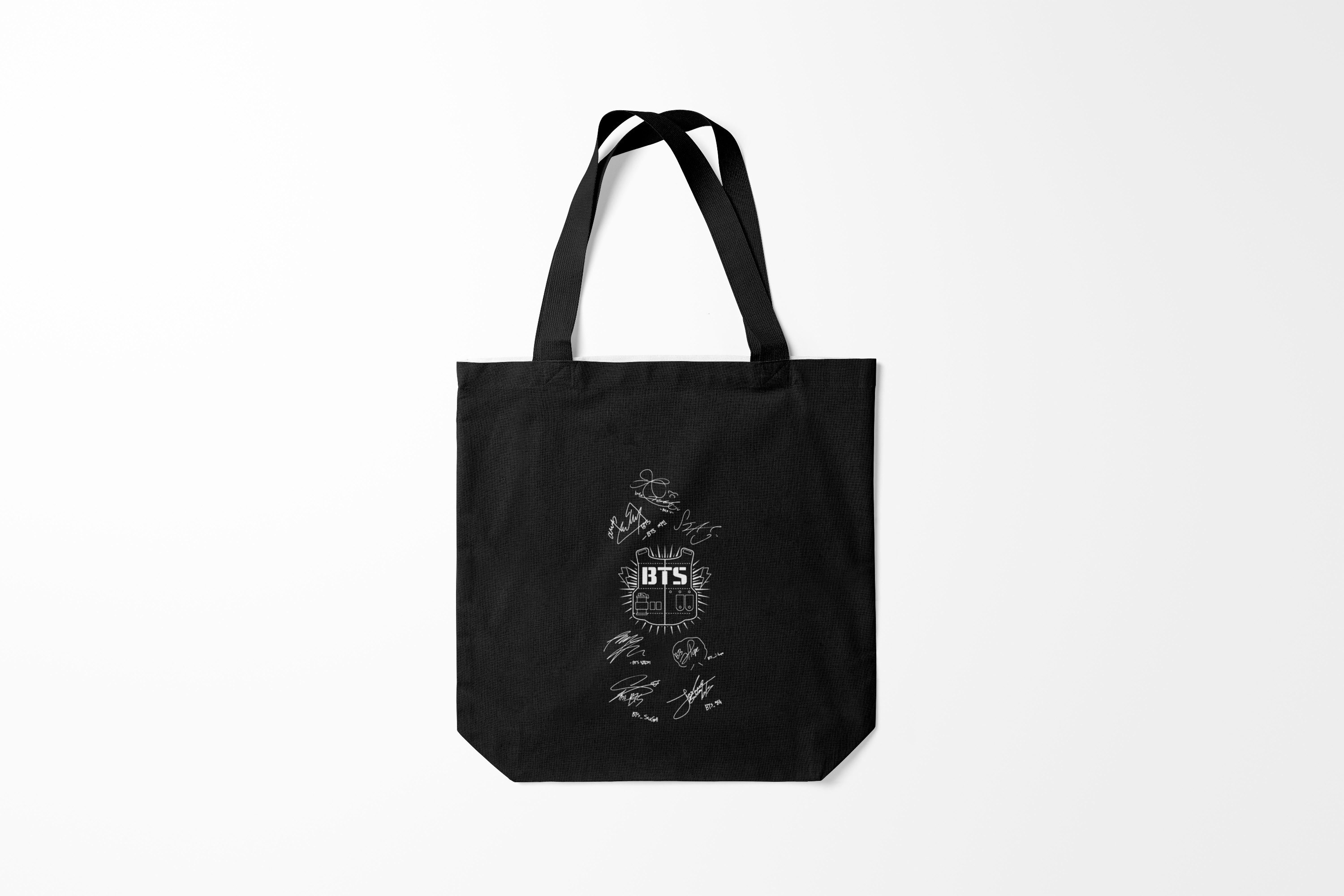 

Сумка шoппер унисекс Burnettie BTS, черный, BTS