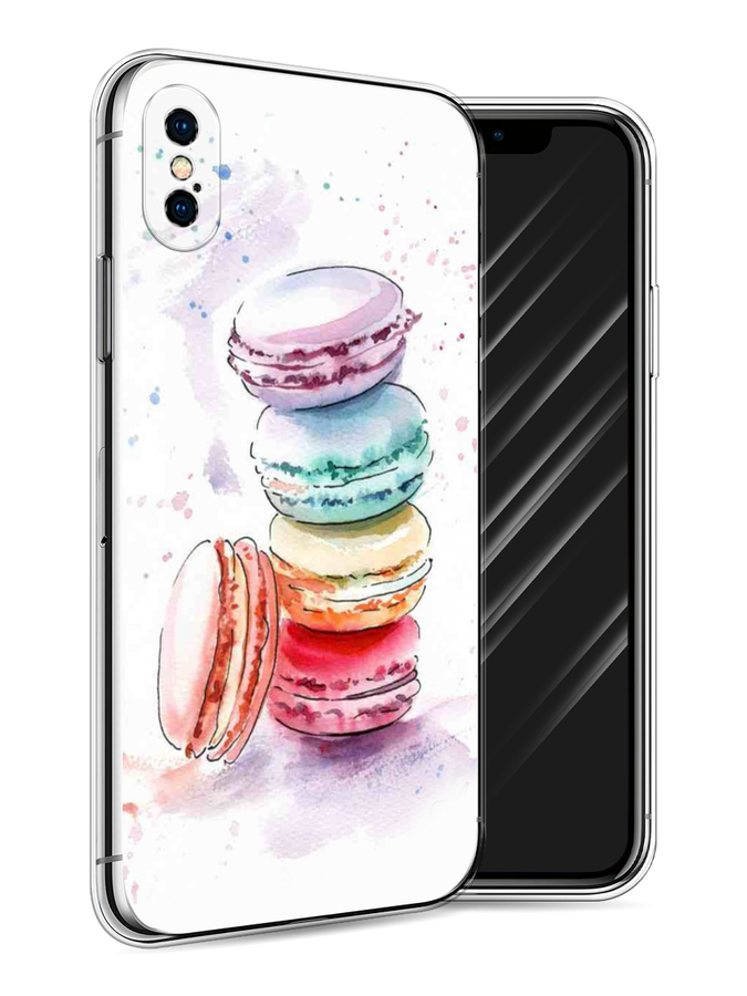 

Чехол Awog на Apple iPhone X (10) / Айфон X (10) "Пирамидка макарони 2", Разноцветный, 11050-10