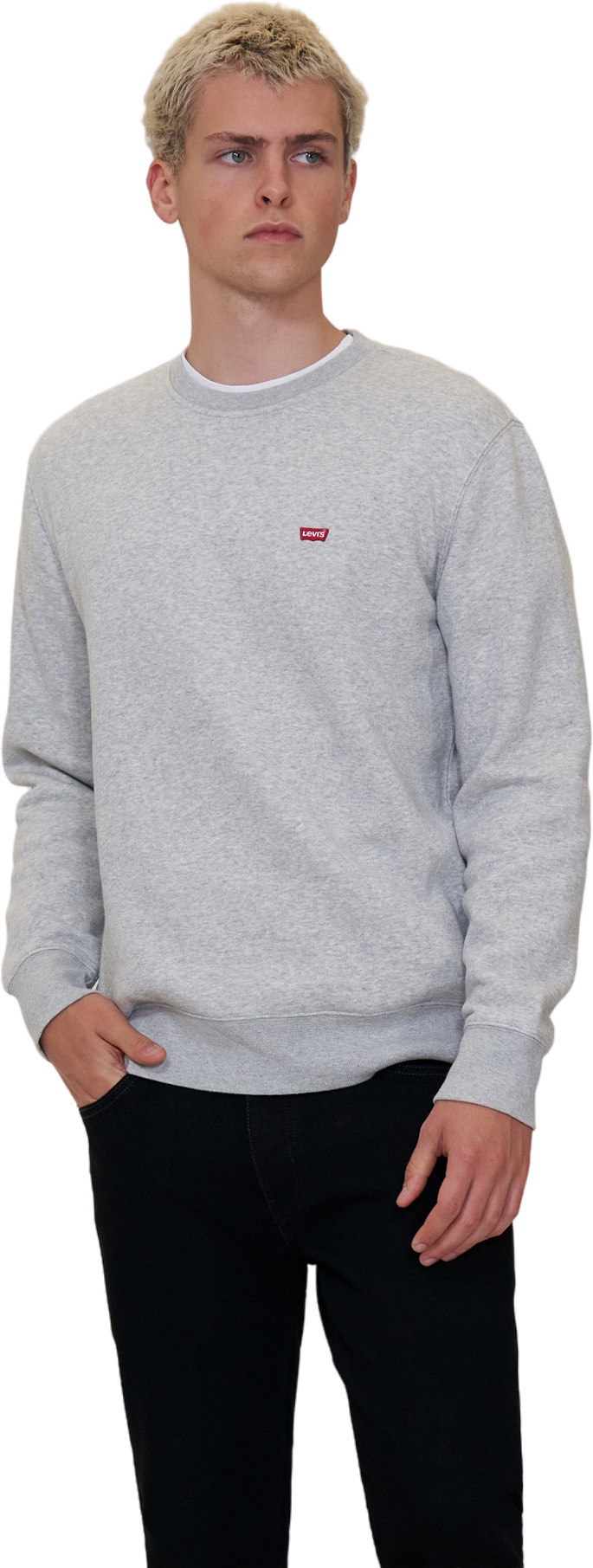 

Свитшот мужской Levi's Men Crew Sweatshirt серый S, Men Crew Sweatshirt