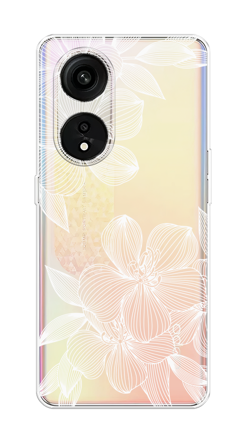 

Чехол на OPPO Reno 8T 5G "Крокус", Белый;прозрачный, 2513150-1