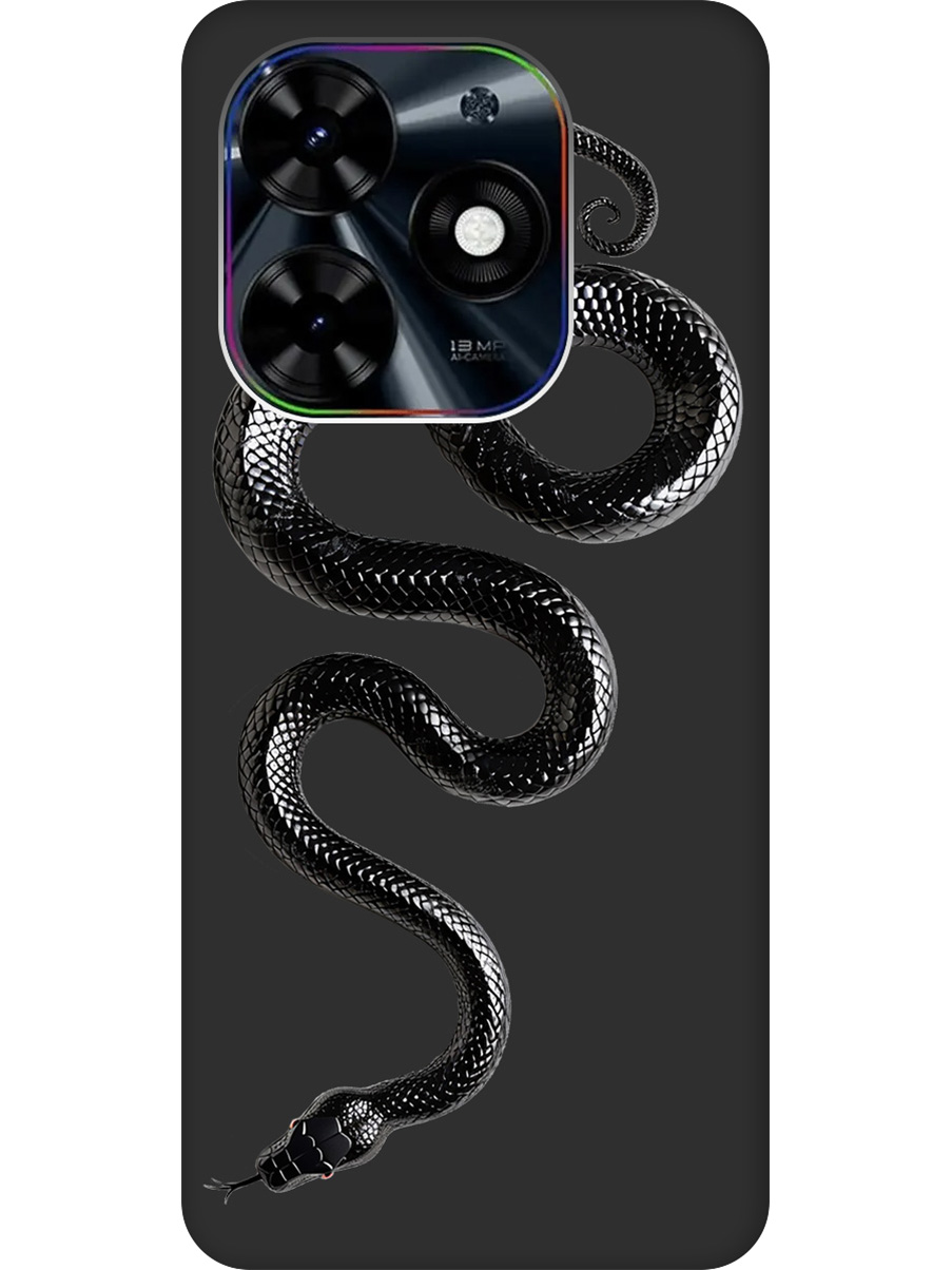 

Силиконовый чехол на Infinix Hot 40i с принтом "Черная мамба" матовый черный, 7777688a13
