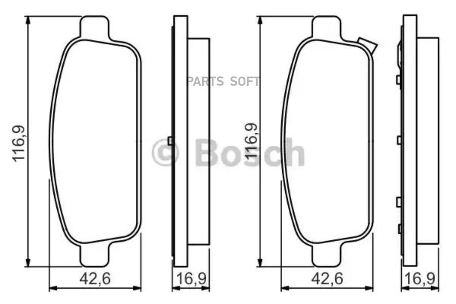 Тормозные колодки Bosch 0986495259