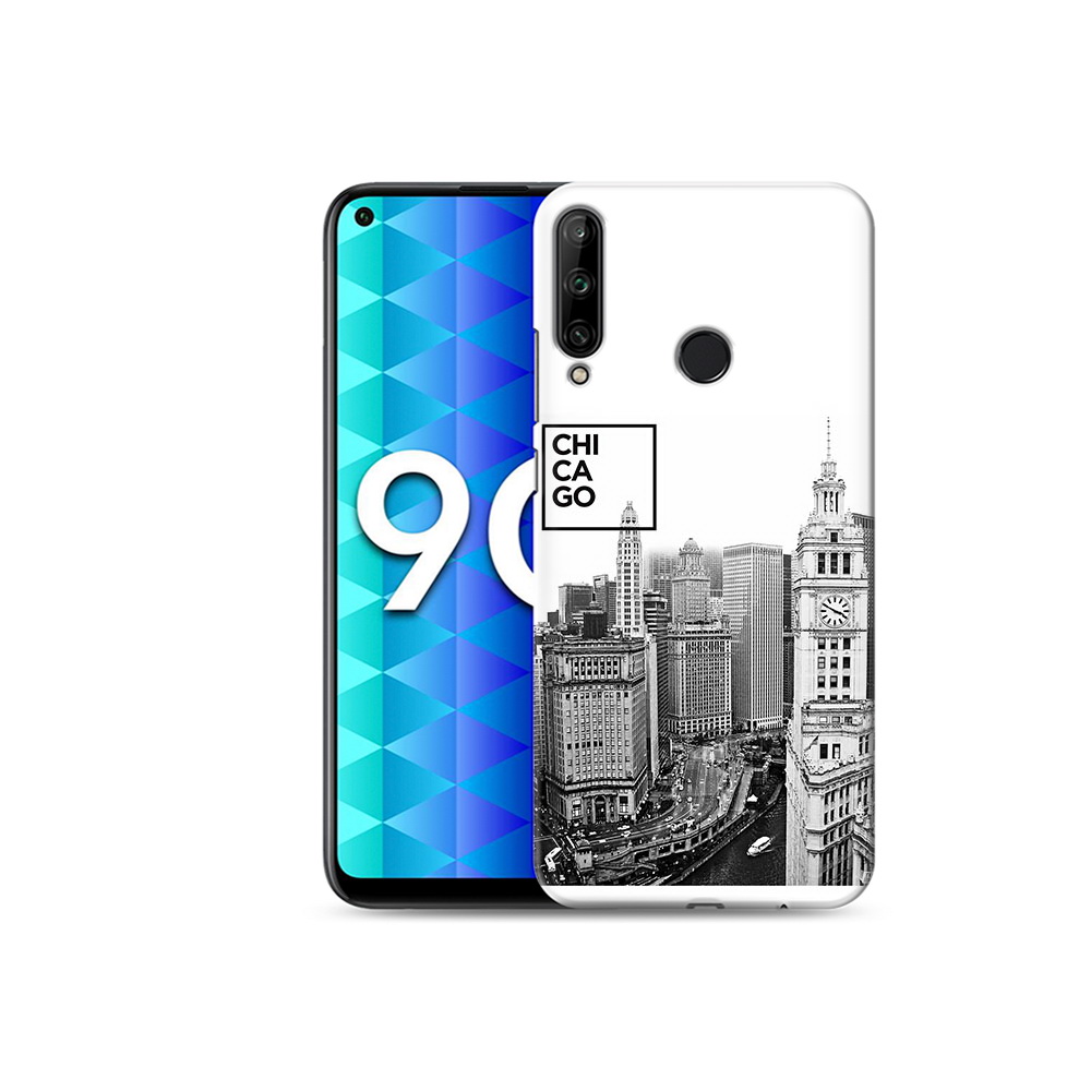 

Чехол MyPads Tocco для Honor 9C черно белый чикаго (PT149389.41.689), Tocco