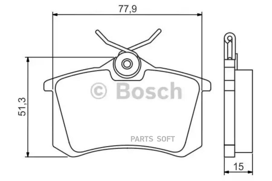 

Тормозные колодки Bosch 0986495226