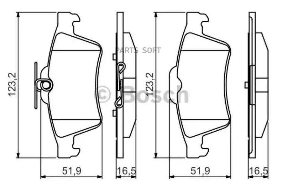 

Тормозные колодки Bosch 0986495216