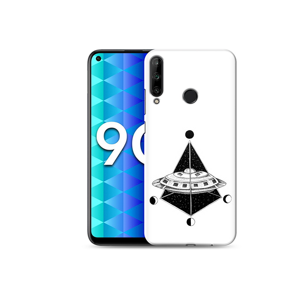 

Чехол MyPads Tocco для Honor 9C черно белая летающая тарелка (PT149389.41.679), Tocco