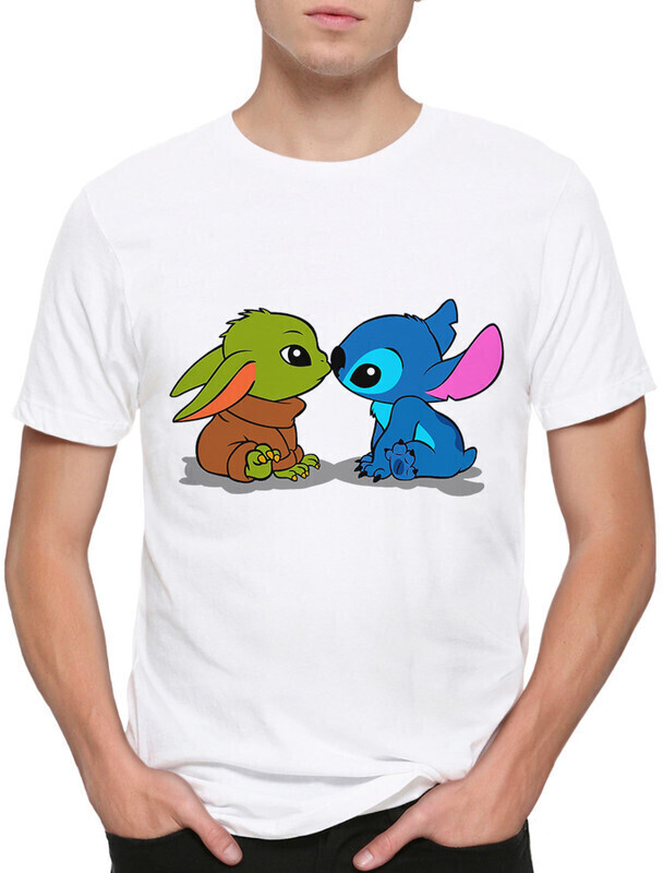 

Футболка мужская Dream Shirts Йода и Стич 50007342 белая 2XL, Йода и Стич 50007342