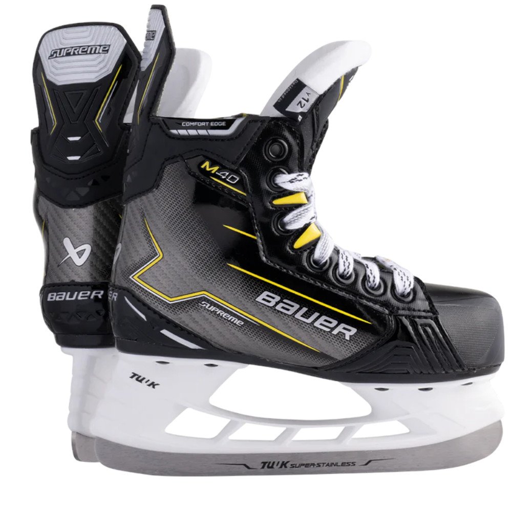 

Коньки хоккейные Bauer Supreme M40 YTH, черный, размер 10.0 D, Supreme M40 YTH