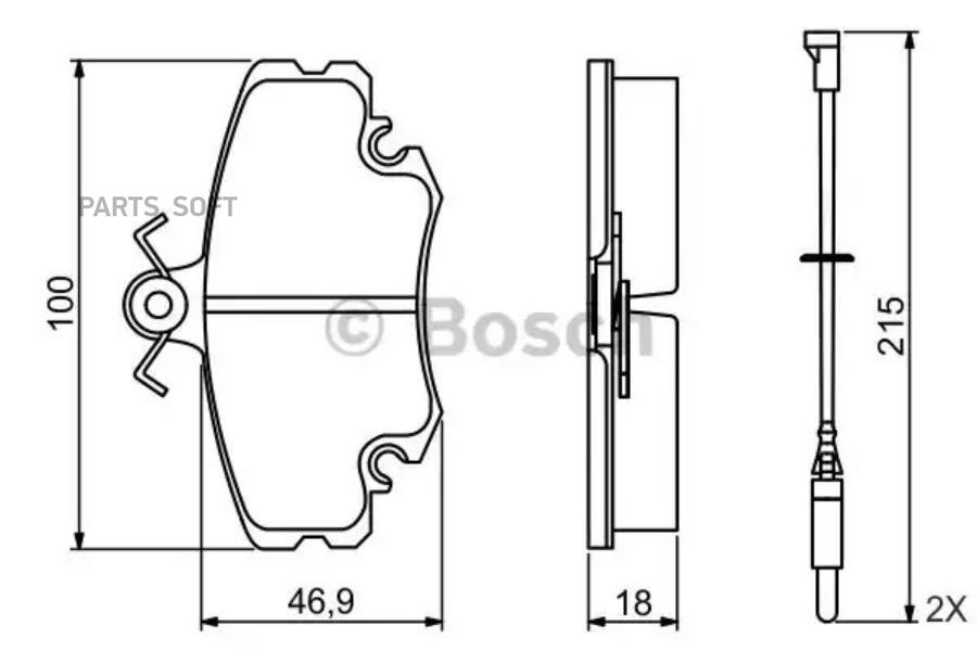 

Тормозные колодки Bosch 0986495212