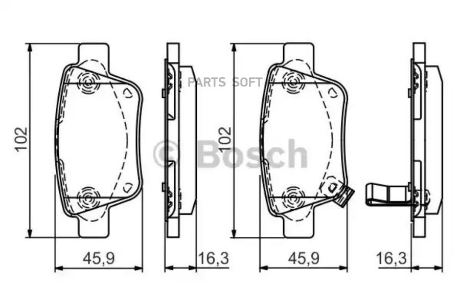 

Тормозные колодки Bosch 0986495073