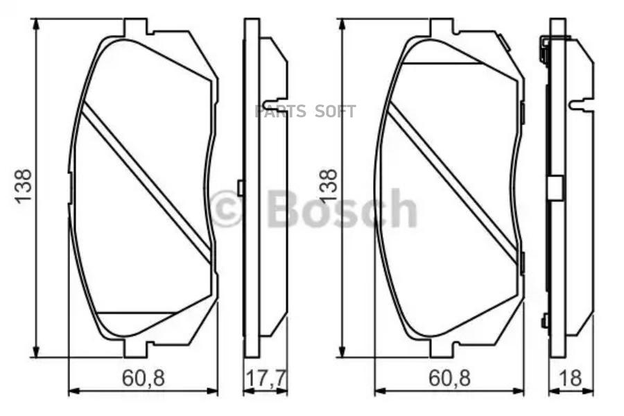 

Тормозные колодки Bosch 0986494559