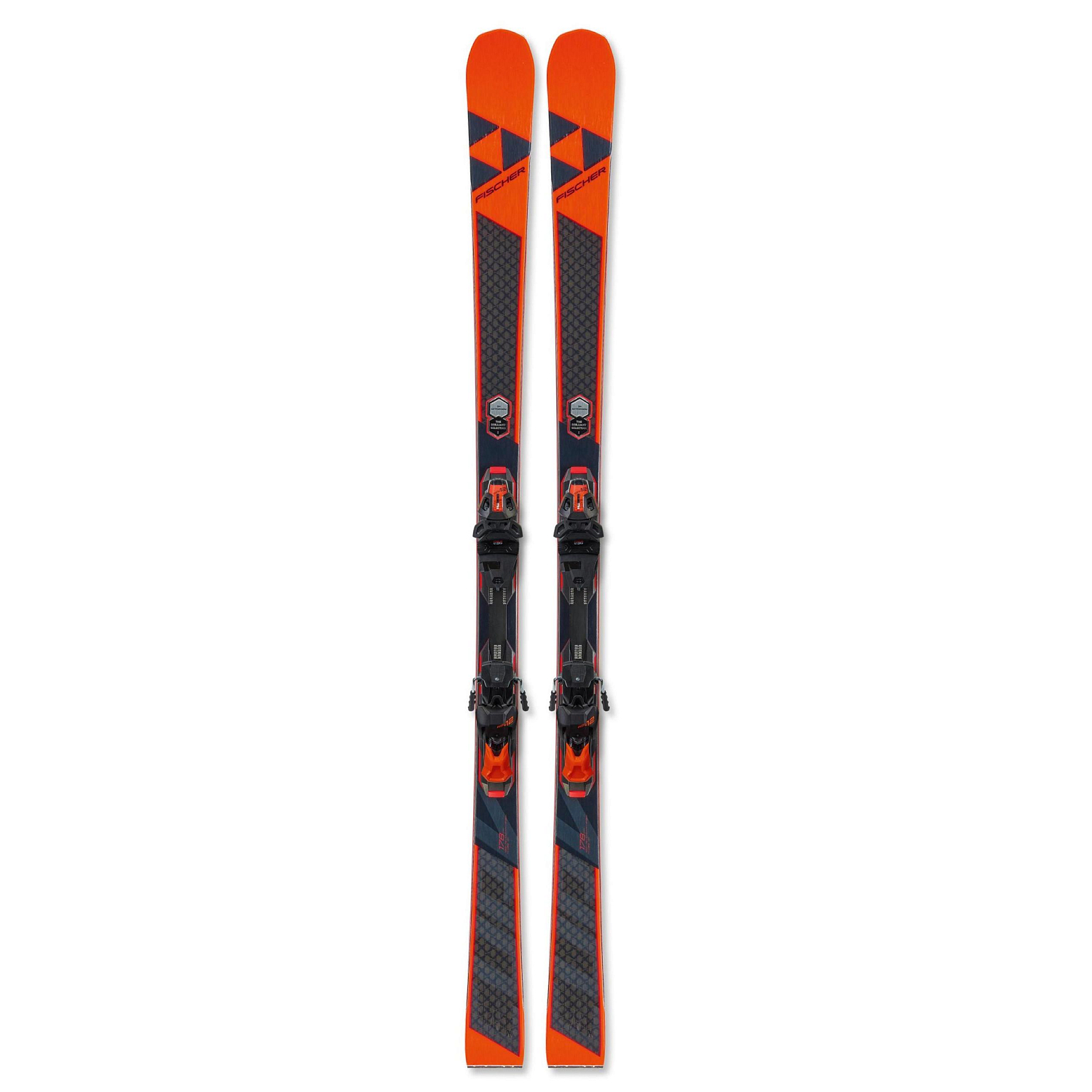 фото Горные лыжи fischer brilliant the curv mf + rsw 12 pr 2020 orange/grey, 178 см