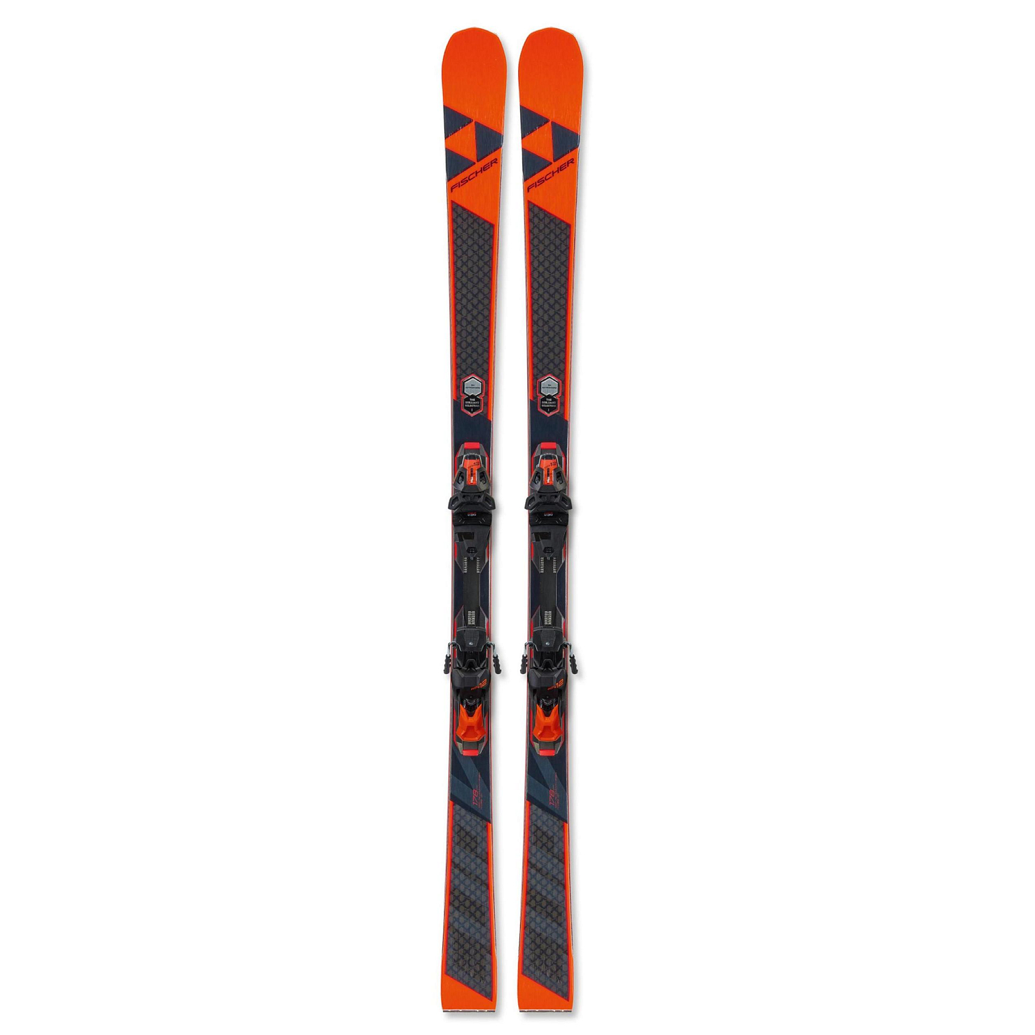 фото Горные лыжи fischer brilliant the curv mf + rsw 12 pr 2020 orange/grey, 171 см