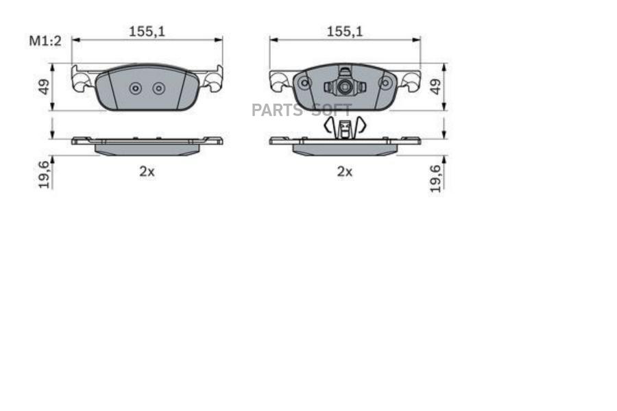 

Тормозные колодки Bosch 0986424021