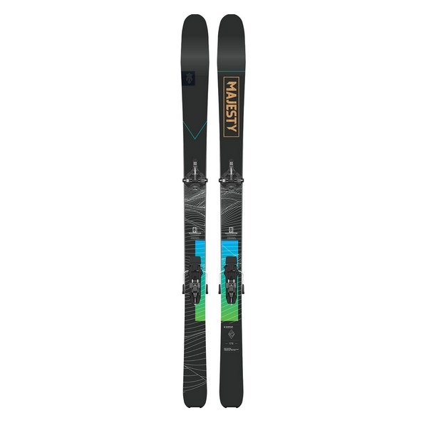 фото Горные лыжи majesty super tour 2022 black/ocean blue, 178 см