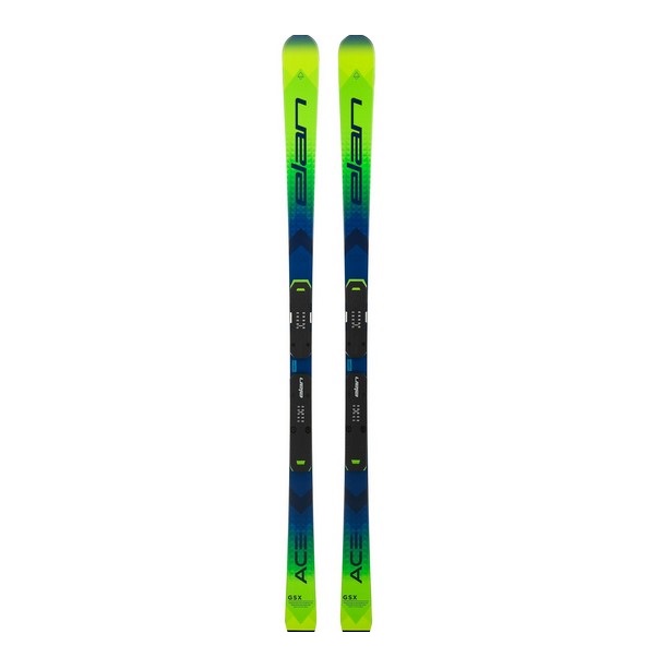 фото Горные лыжи elan gsx team plate 2022 green/blue, 158 см