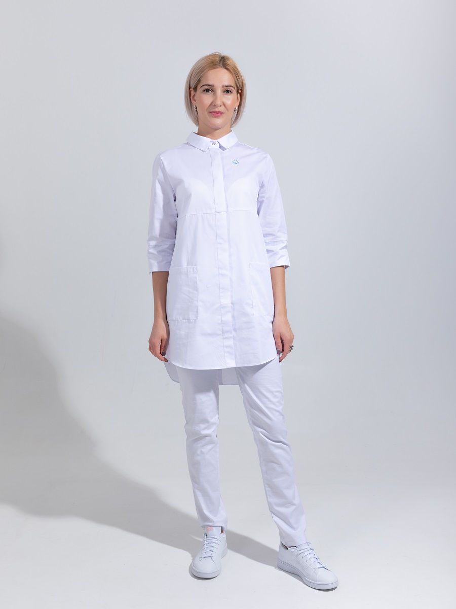 Рубашка медицинская женская White-Wears BWB_ белая 46 RU