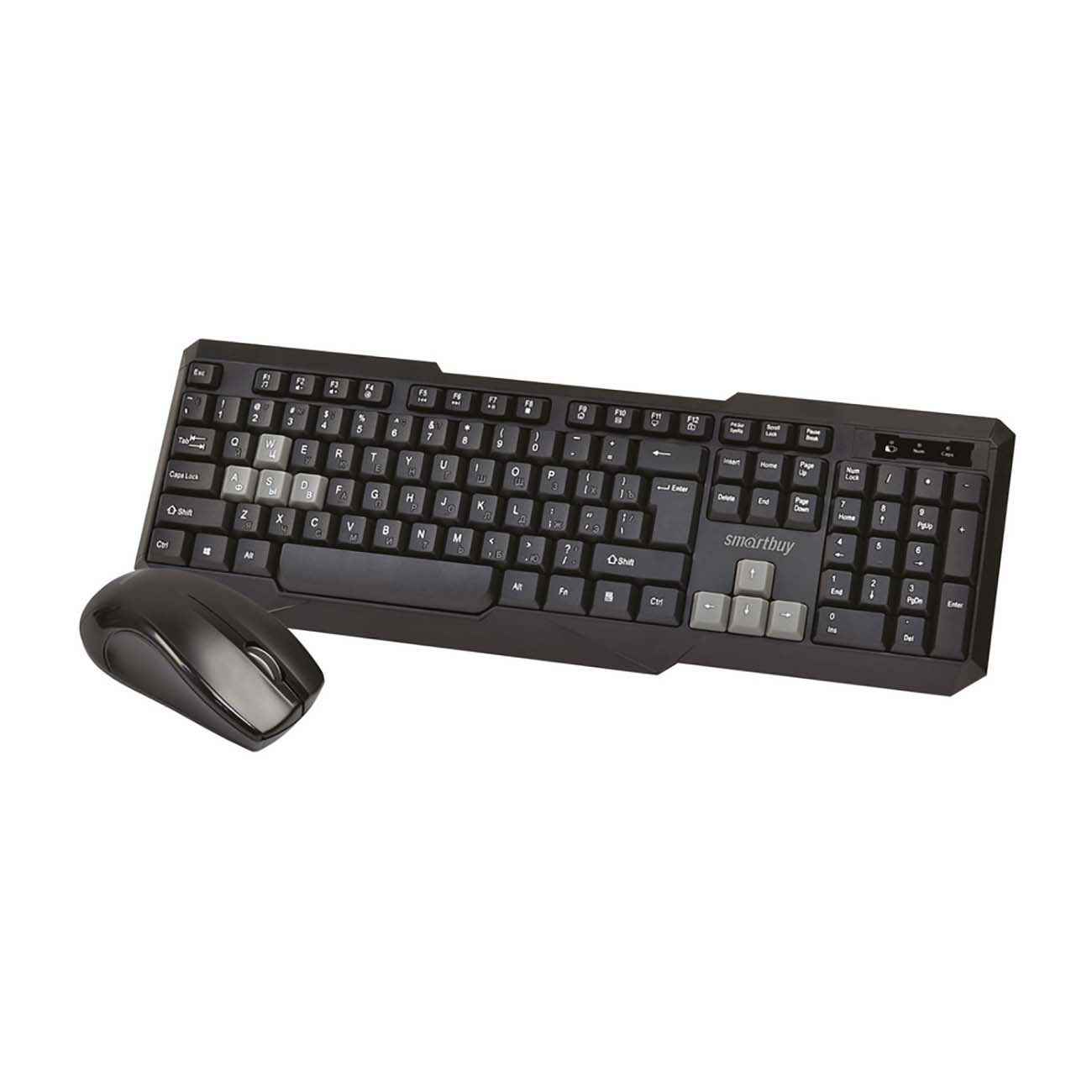 фото Комплект клавиатура и мышь smartbuy one 230346ag black/grey (sbc-230346ag-kg)