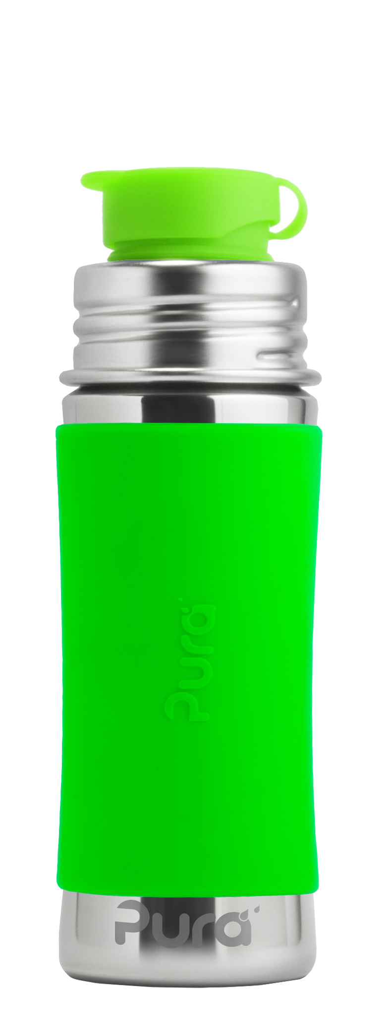 фото Стальная бутылочка pura kiki, 325 мл (зеленая) pura stainless